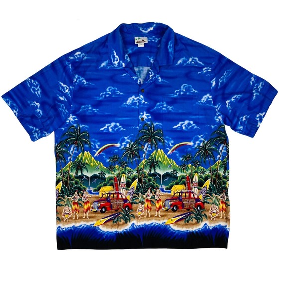 Vtg Mens 2XL Hawaiian Shirt - Picture 1 of 8